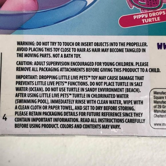 Little Live Pets Snowbreeze Lil Turtle Purple Interactive Toy Walk Swim Kids - Picture 6 of 10